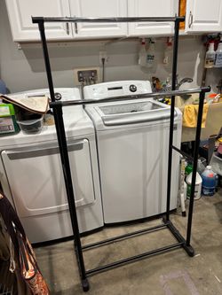 Double Rail Garment Rack Very Sturdy & Convenient