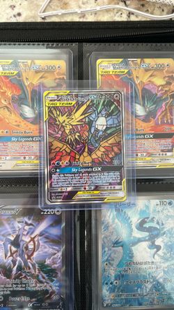 Pokemon Tag Team Moltres Zapdos Articuno Stain Glass