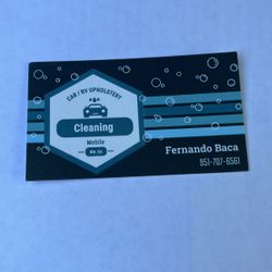 Car RV Travel Trailer Upholstery Cleaning 