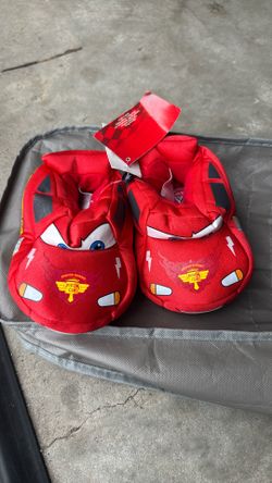 Disney Pixar Lightning McQueen Slippers New