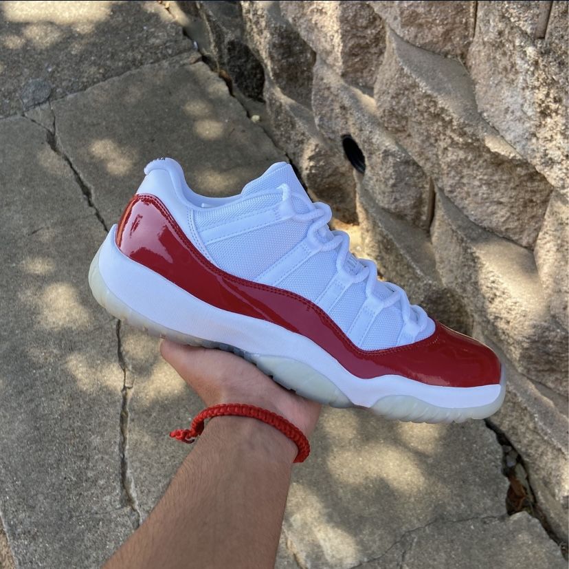 Jordan 11 Low Cherry Size 10.5 Ds