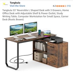 L shaped desk