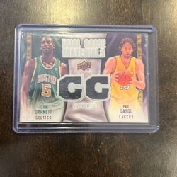 Upper Deck Pau Gasol Kevin Garnett Dual Patch