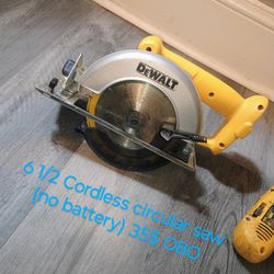 DeWalt Cordless Circular Saw 6 1/2"