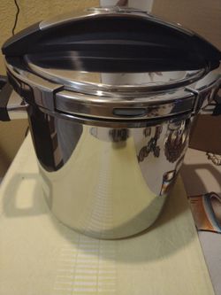 Princess House Olla a preción cierra -Facil de10 qt Clásica de Acero Inoxidable 