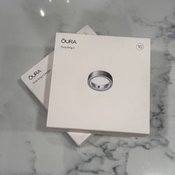 Oura Ring Gen 4 (Brushed Silver, Size 10) - Brand New, Unactivated