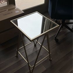 Glass side table