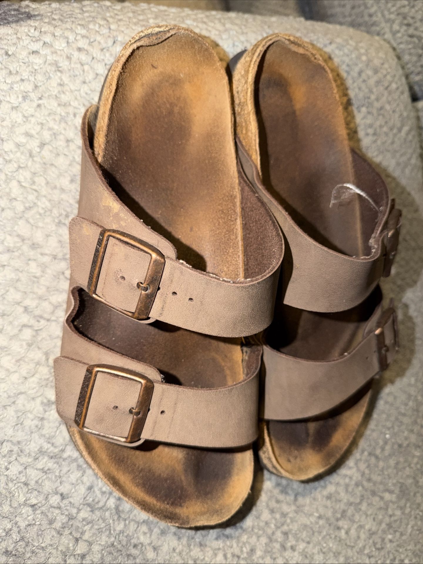 Birkenstock Unisex Arizona Birkibuc, Mocha, Size 11 Men’s
