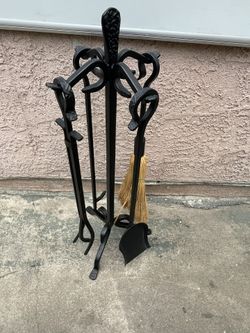 Fire Place Accessories Vintage Heavy Duty
