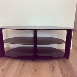 TV stand with Glass Shelves