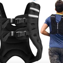 (1111-13) Weighted Vest for Men Workout，Strength Training Weight Vest for Men and Women, Workout Equipment for Training,Running,Jogging,etc - 8lbs,12l