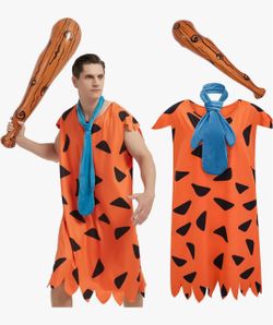 Fred Flintstone Halloween Costume Set for Kids or Adults