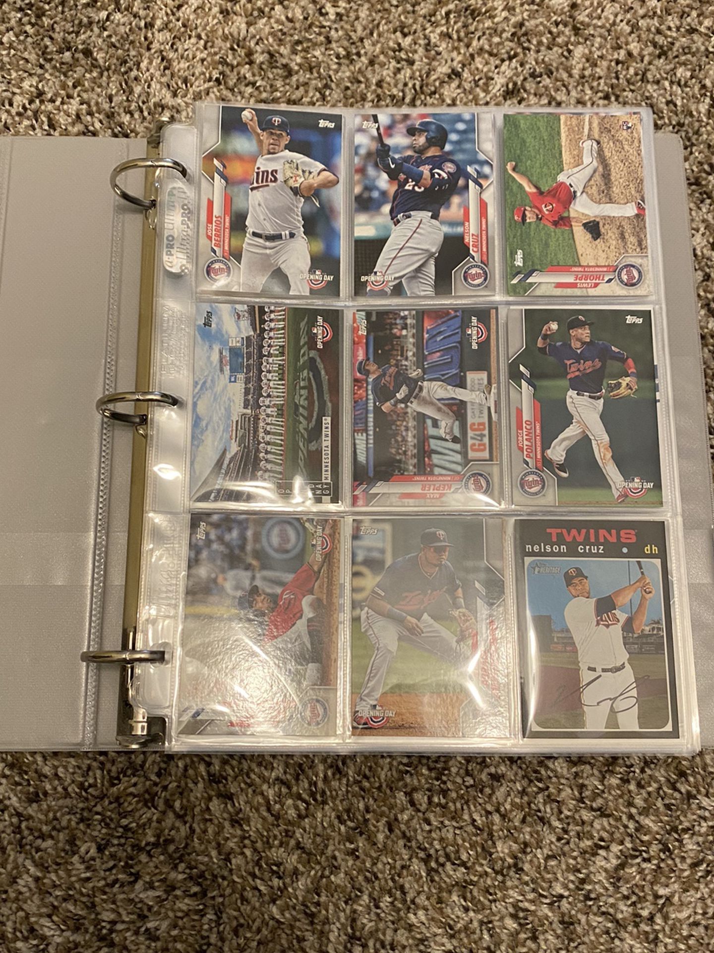 Baseball Card Folder, Includes All Cards
