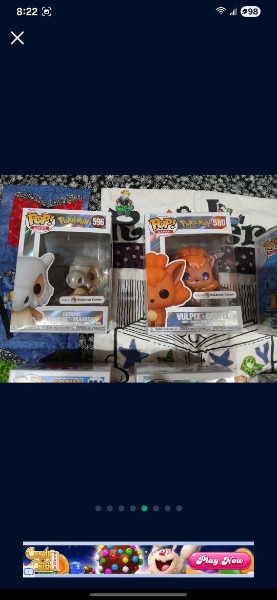 Cube &  Vulpix Pokemon Center Exclusive Funko Pops