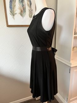 Black Sleeveless A- Line Dress M