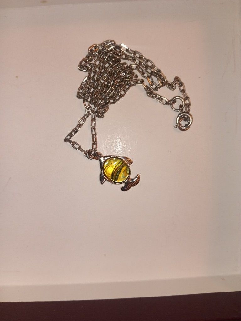 Silver Fish Necklace