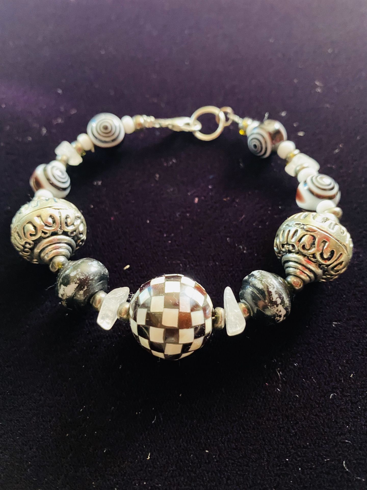 Bohemian Mix Bead Multi Layer Versatile Statement Bracelets - Stackable Beaded Strand Stretch Bangles Sparkly Crystal, Tassel Charm