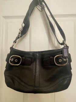 Coach Black Leather Shoulder Bag