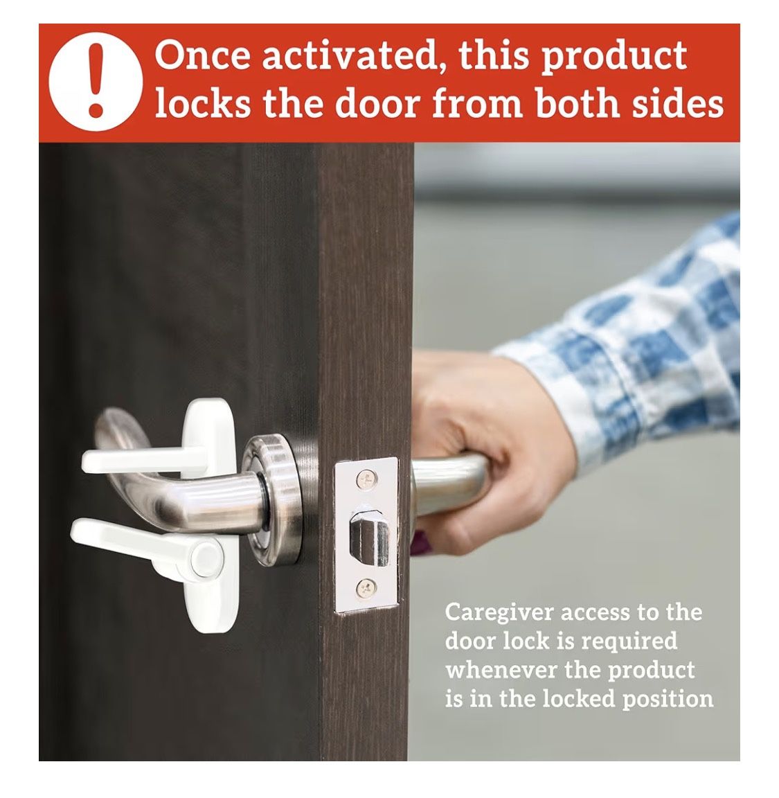 Wappa Baby Child Proof Door Lever Lock – 2 Pack (New in Box)