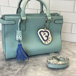 Brand New small Blue Leather Purse
