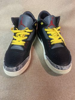 Air Jordan 3 Retro Animal Instinct 2.0 Black/White/Gorge Green CV3583-003 Sz10.5