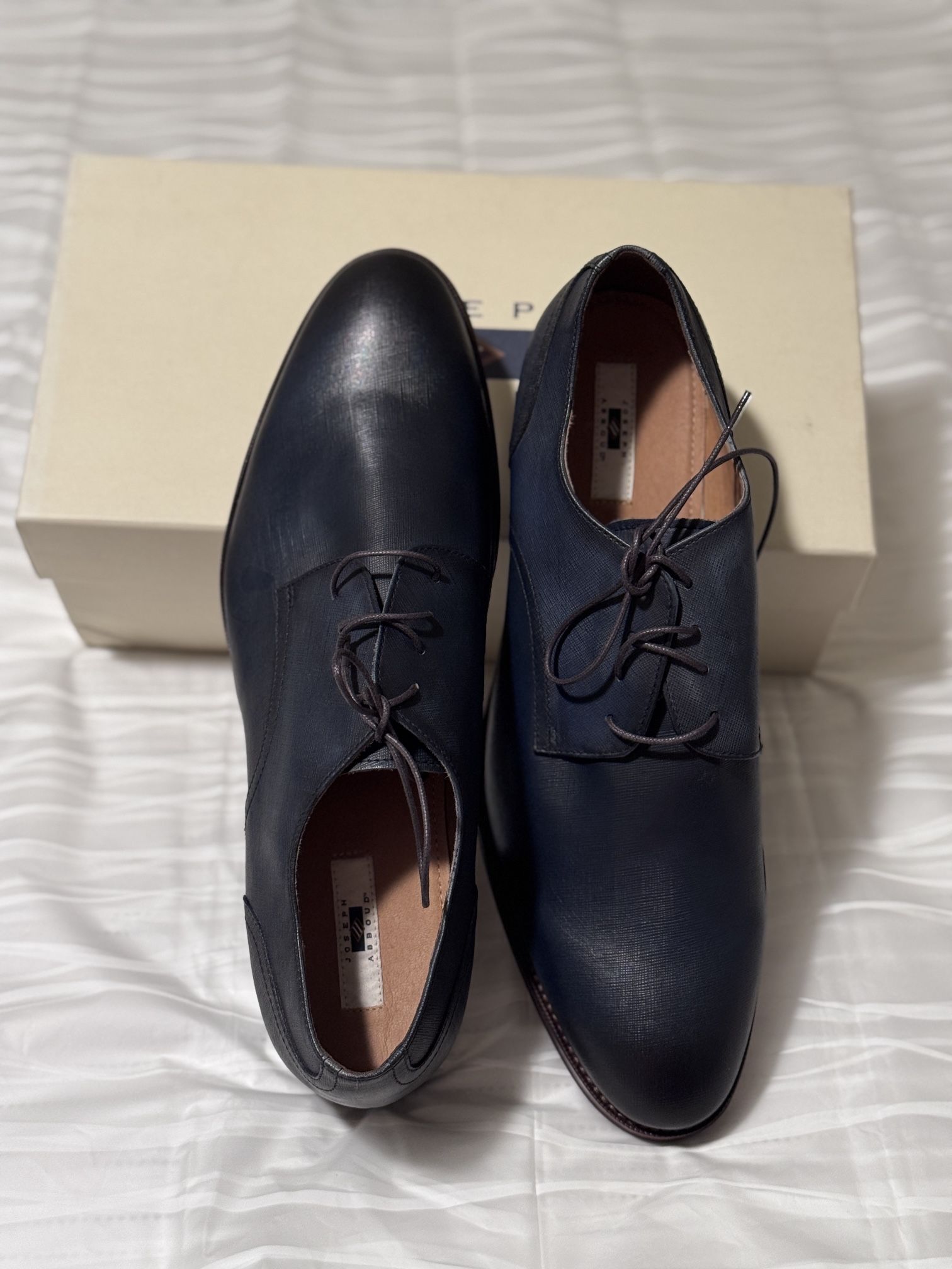 Toe Men's Wearhouse Dress Shoes Joseph Abboud Shoes Joseph Abboud Black  Leather Lace Up Oxfords Casual