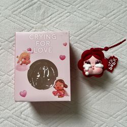 pop mart RARE crybaby’s tears series rose pendant