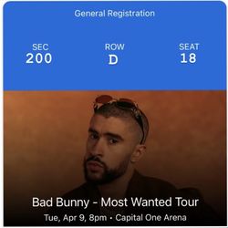 Bad Bunny Concert Tickets