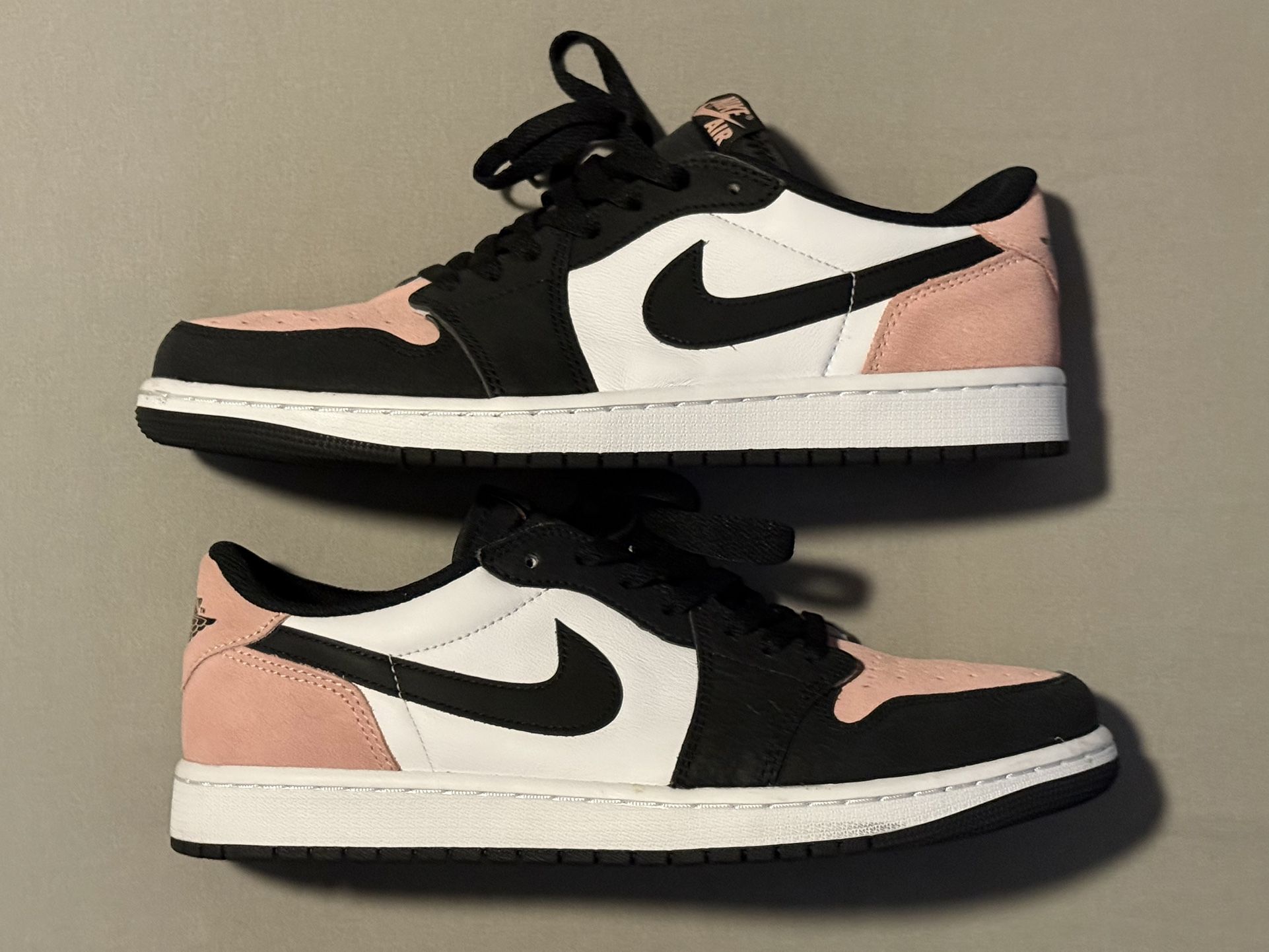 Nike Air Jordan 1 OG Low Bleached Coral 2022 Like New VNDS
