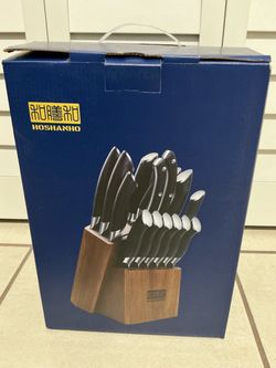 HOSHANHO 16-Piece Japanese High Carbon Stainless Steel Kitchen Knife Set.