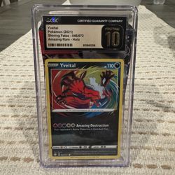 YVELTAL POKEMON GRADED 10