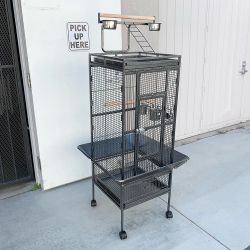 New in Box $130 Large 61” Tall Bird Cage with Rolling Stand Playtop for Parakeets Parrots Conures Cockatiel