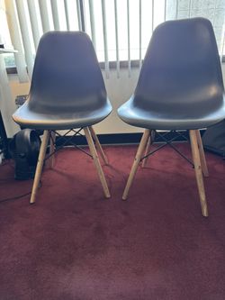 Black modern designer chairs