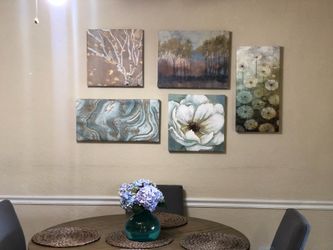 Wall decor 5 set of canvas