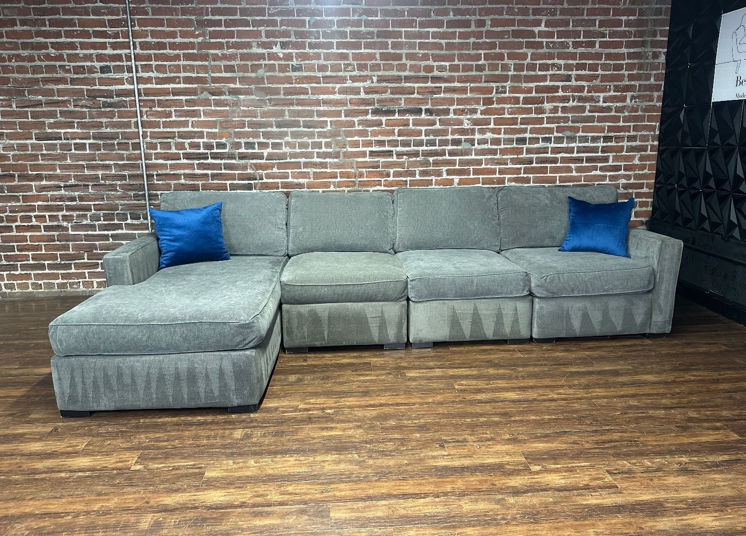 Delivery Available Macy’s Gray Sectional Sofa Couch
