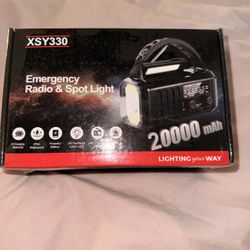 BRAND NEW IN BOX - XSY330 Emergency Radio & Spot Light