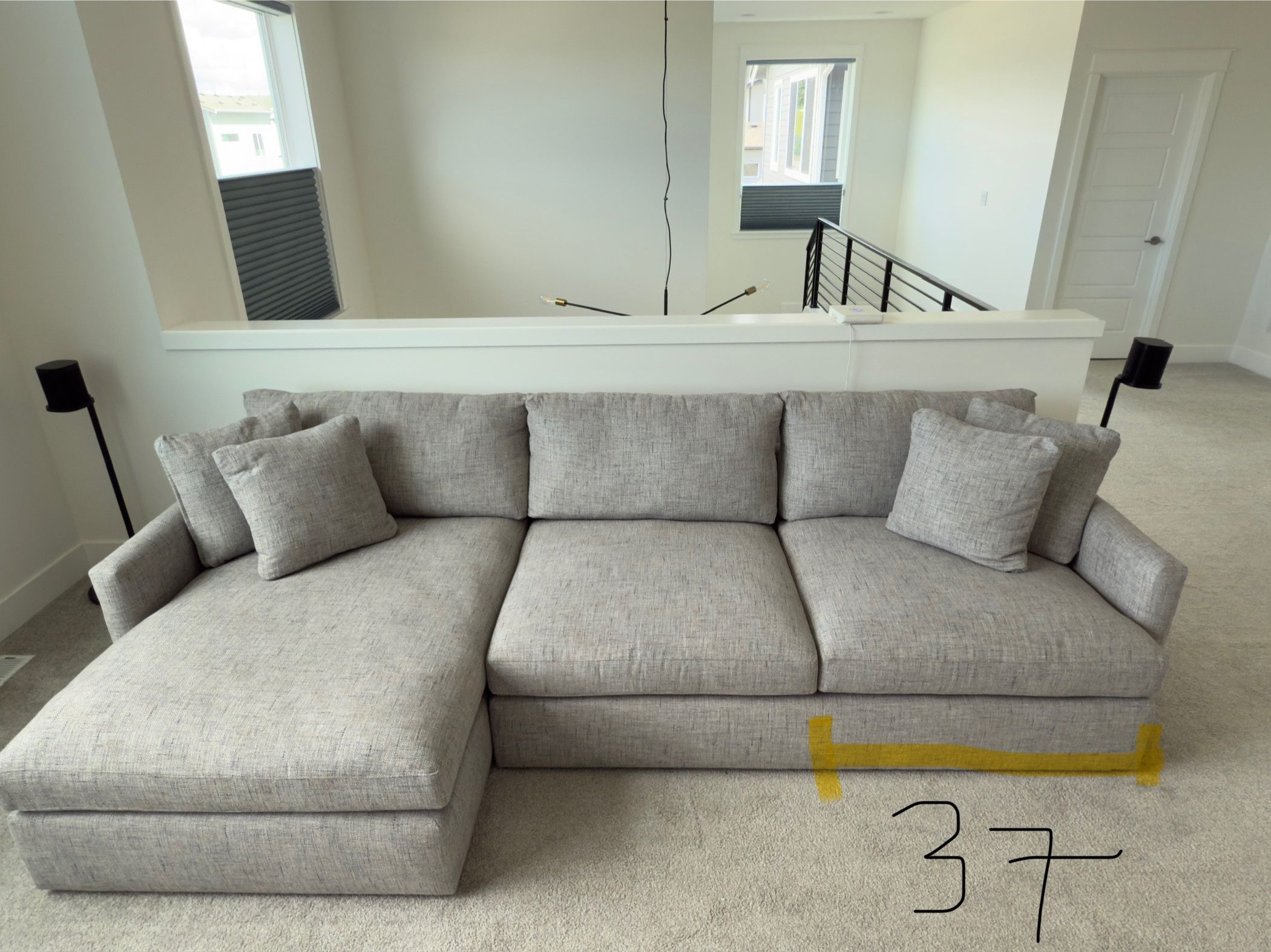 Crate & Barrel Lounge Deep 2-Piece Sectional Sofa with Left Arm Chaise $2000