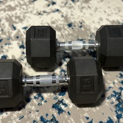 Set Of 25 Lbs Dumbbells