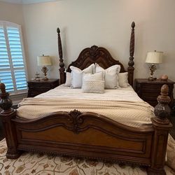 Original Havertys Old World French Provincial King Bedroom Suite | Keller TX