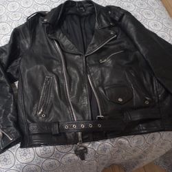 Real Leather Jacket XL 