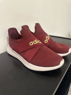 Adidas Puremotion Adapt Burgundy & Gold Slip-On Sneakers – Women’s 9