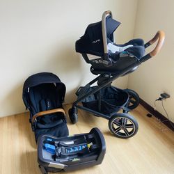 Nuna Mixx Stroller With Car Seat Black 