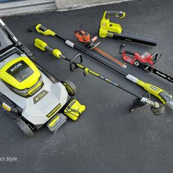 Ryobi 40V Lawnmower Selfpropelled + Combo KIT tools 