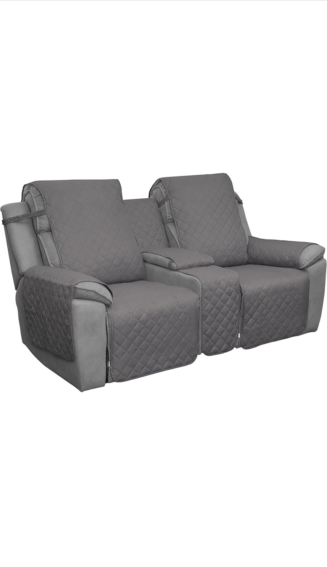 Loveseat Recliner Cover With Console Reversible 
