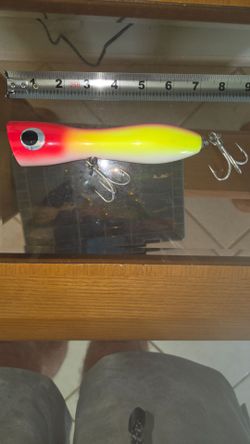 7 inch tuna popper with upgraded bkk hooks NEW