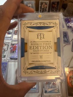 Omarion Hampton Panini National Treasure RPA /99