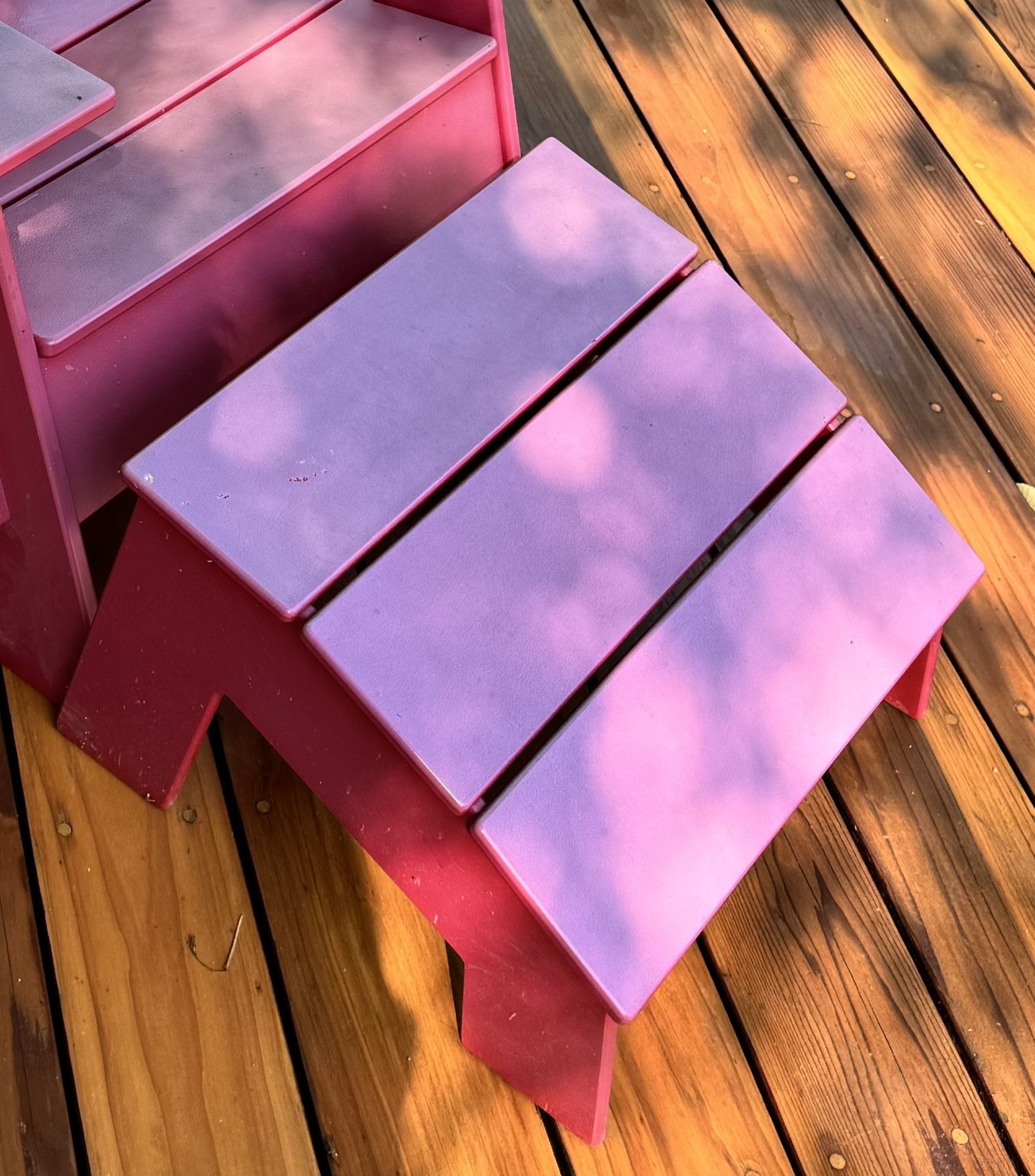 Adirondack 4 Slat Compact Ottoman by Loll Designs (Apple Red)