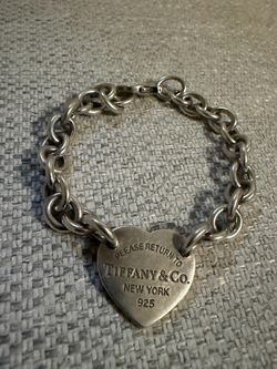 Authentic Tiffany & Co. Return to Tiffany Heart Tag Bracelet in 925 sterling