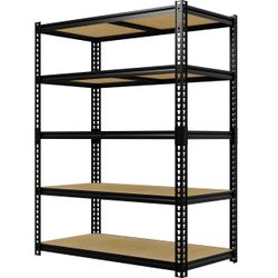 Garvee Heavy Duty 5-Tier Metal Retail Display Rack, 48"W x 24"D x 72"H