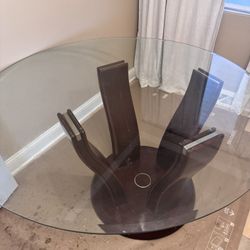Round Glass Table